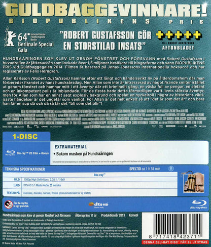 Hundraåringen Som Klev Ut Genom Fönstret Och Försvann (2013) Blu-ray