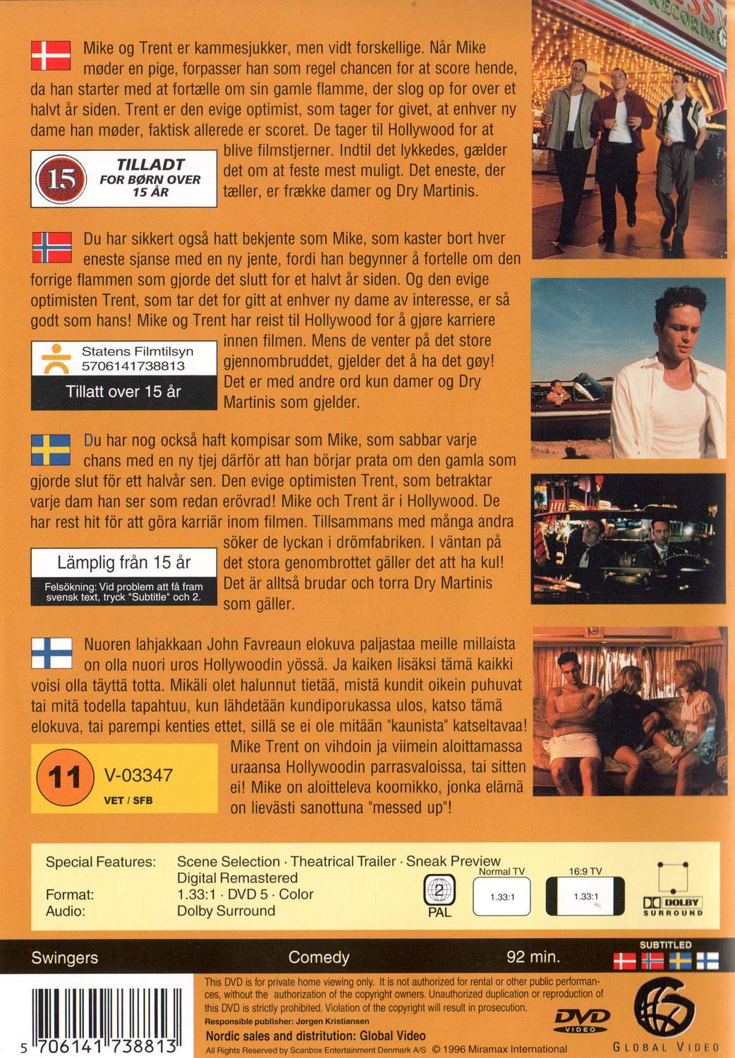 Swingers (1996) DVD