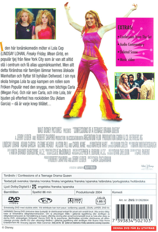 Confessions of a Teenage Drama Queen (2004) DVD