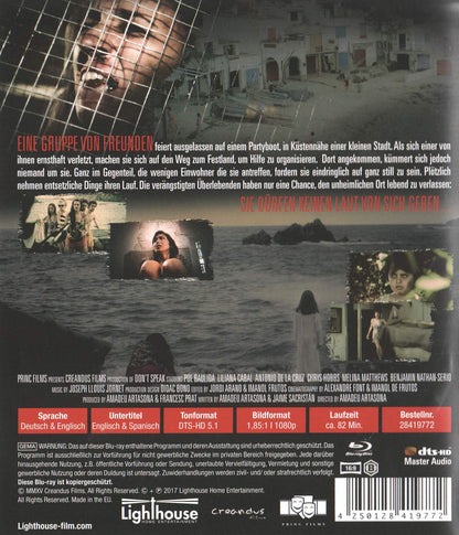 Don't Speak (2015) Blu-ray, UNCUT