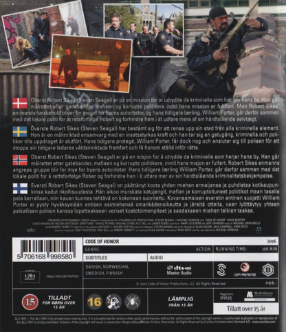Code of Honor (2015) Blu-ray