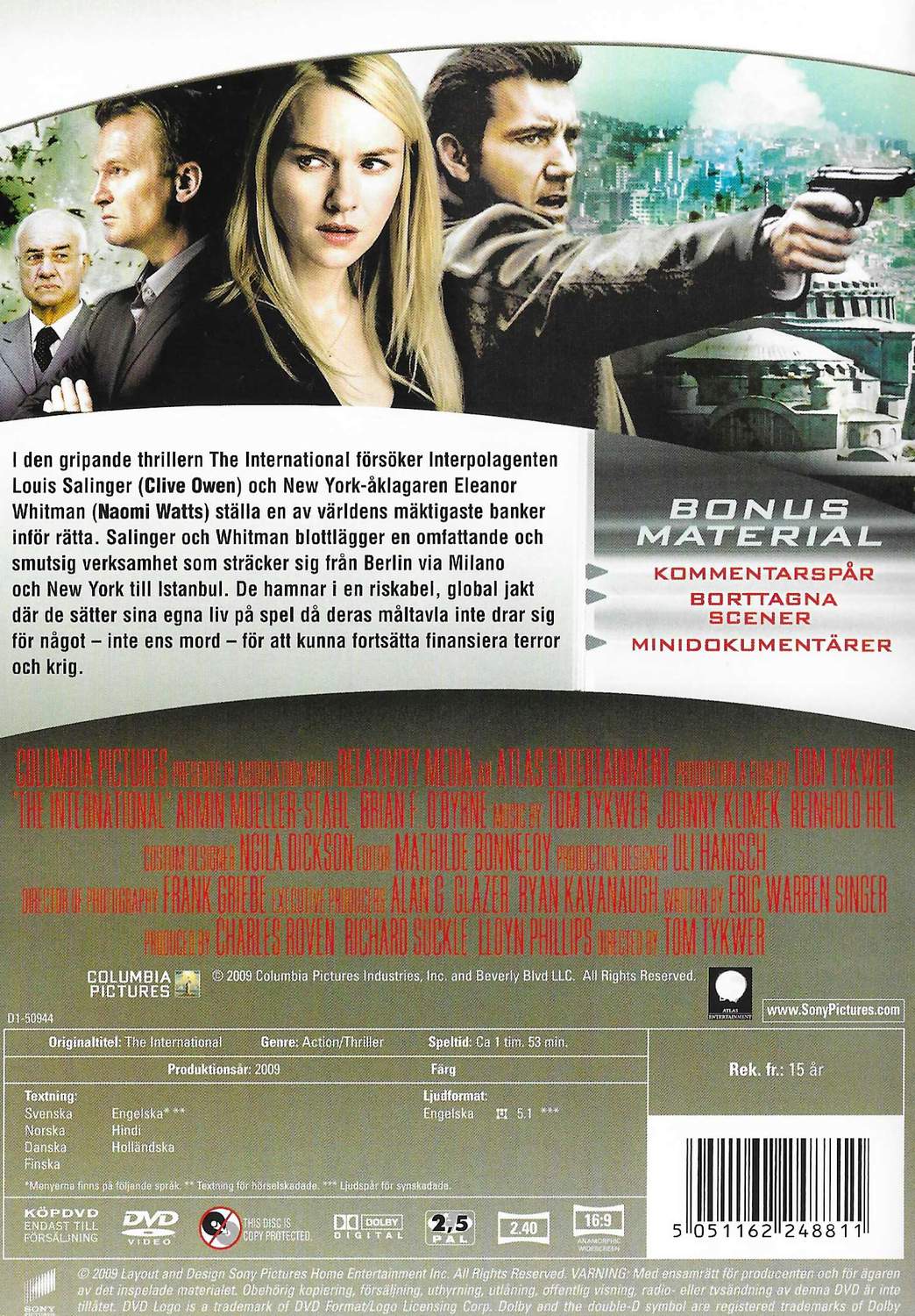 The International (2009) DVD