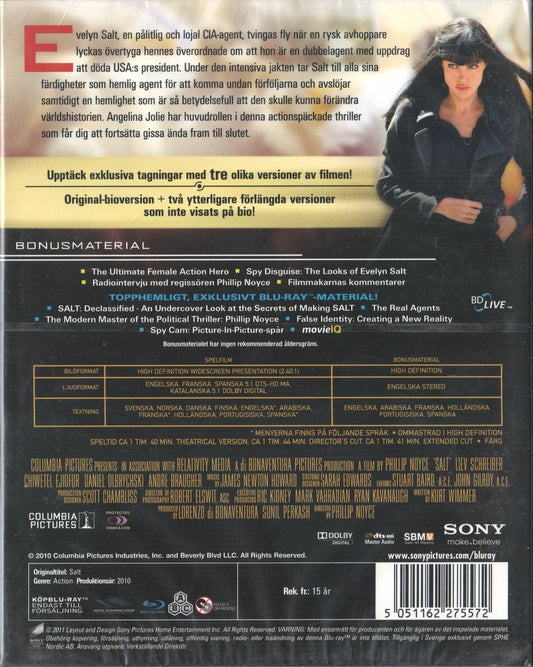 Salt (2010) Blu-ray, Deluxe Extended Edition