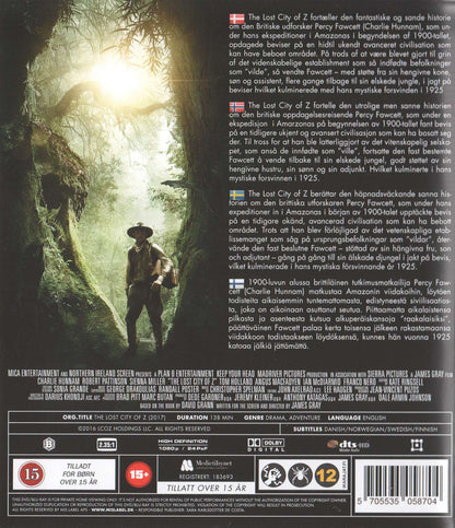 The Lost City of Z (2016) Blu-ray