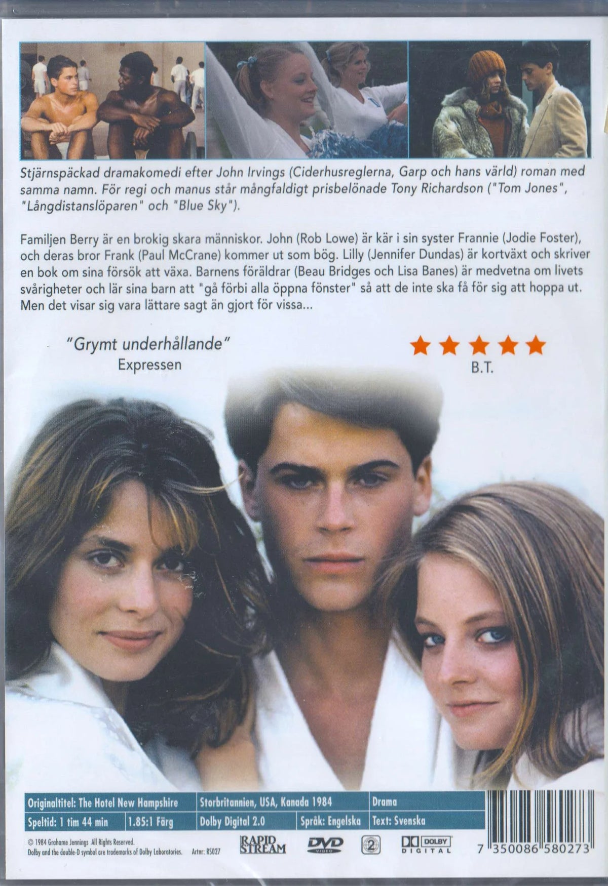 The Hotel New Hampshire (1984) DVD