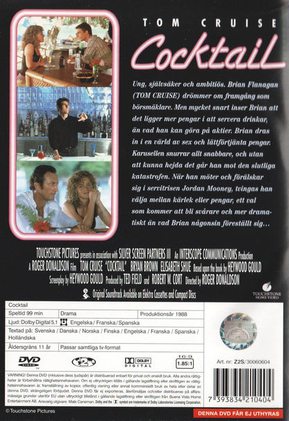 Cocktail (1988) DVD