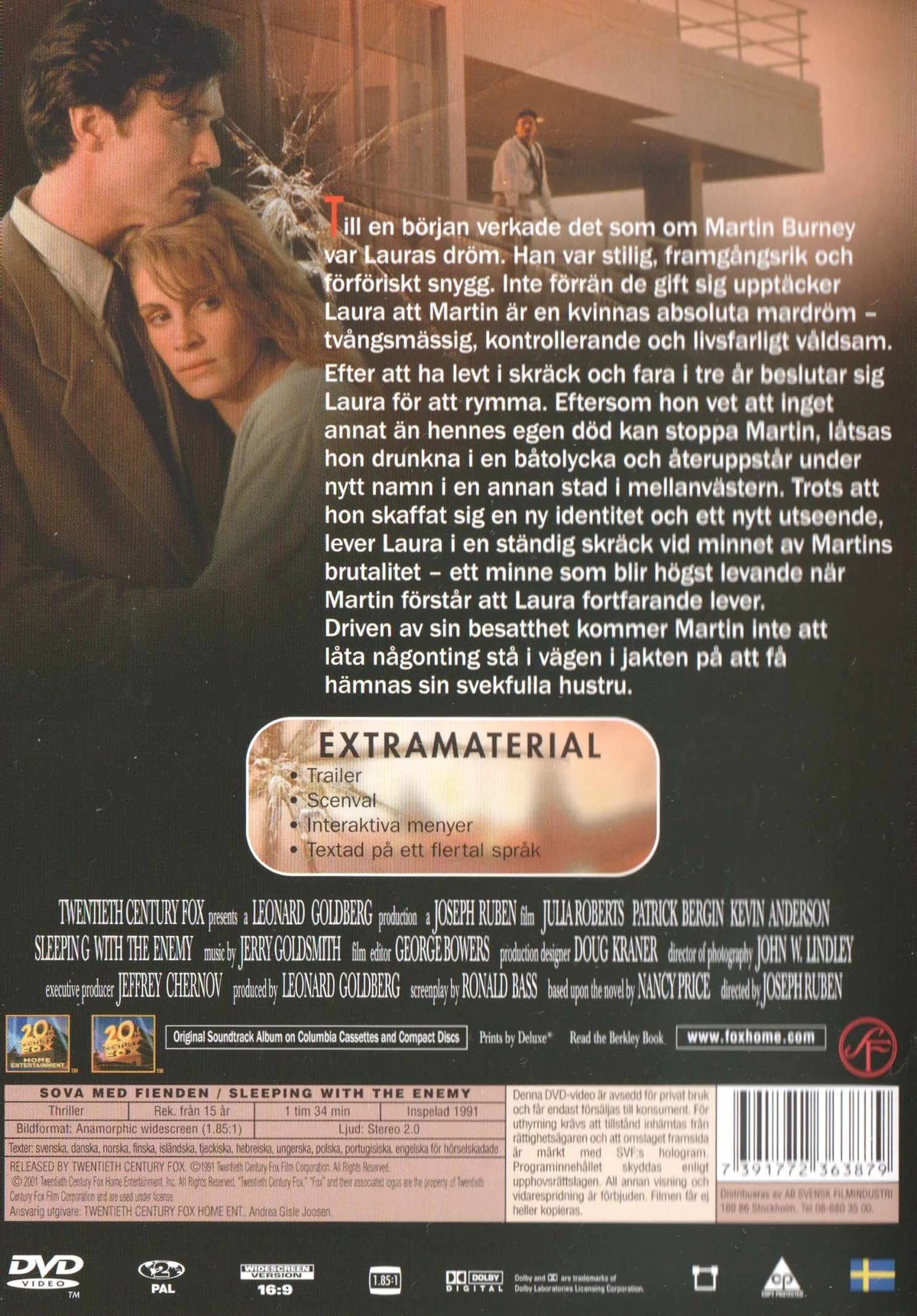 Sleeping with the Enemy (1991) DVD