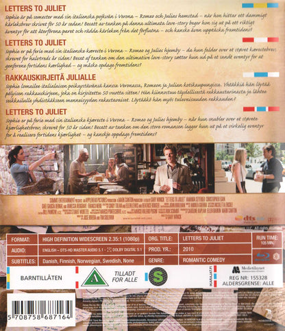 Letters to Juliet (2010) Blu-ray