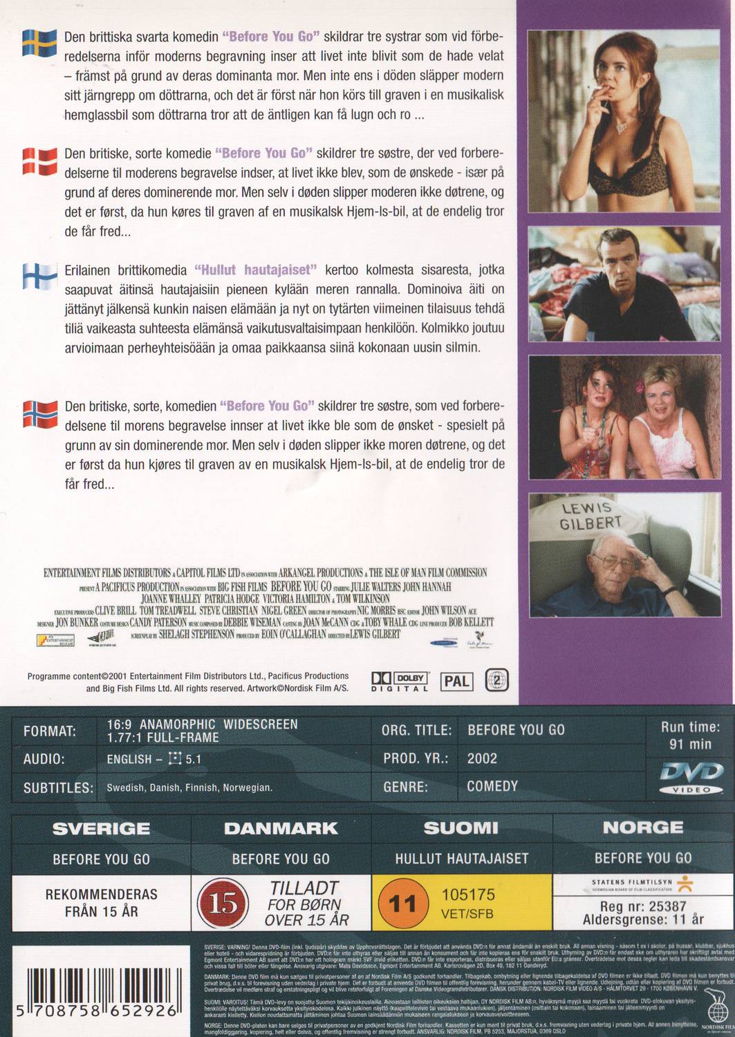 Before You Go (2002) DVD