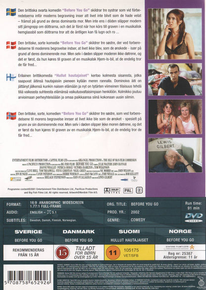 Before You Go (2002) DVD