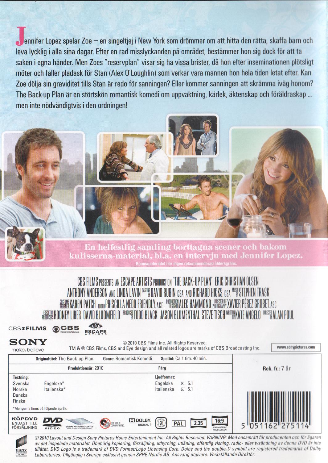 The Back-Up Plan (2010) DVD