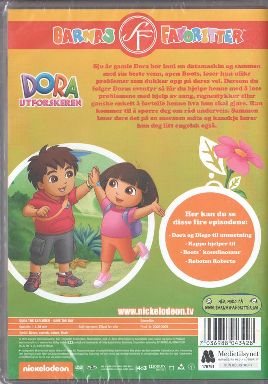 Dora the Explorer Save the Day (2002) DVD, Norwegian Edition