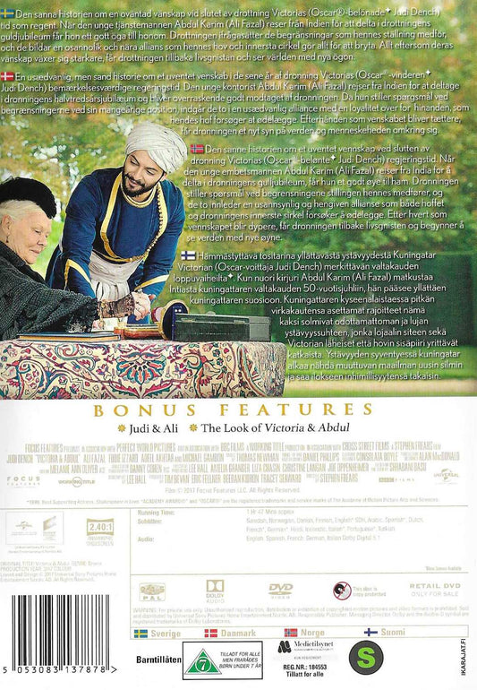Victoria & Abdul (2017) DVD