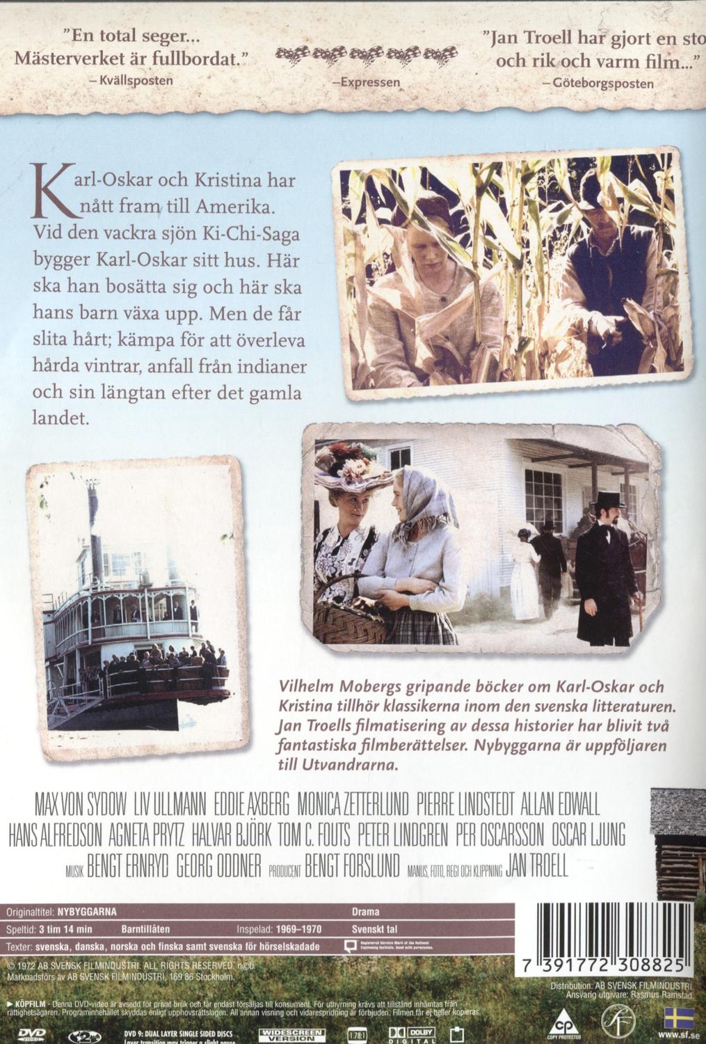 Nybyggarna (1969) DVD