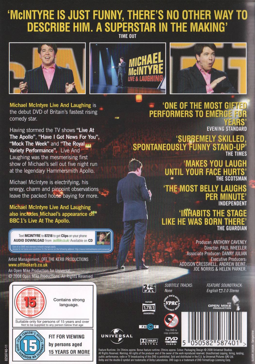Michael McIntyre Live & Laughing (2008) DVD