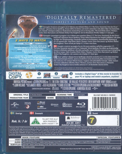 E.T. The Extra-Terrestrial (1982) Blu-ray, Anniversary Edition