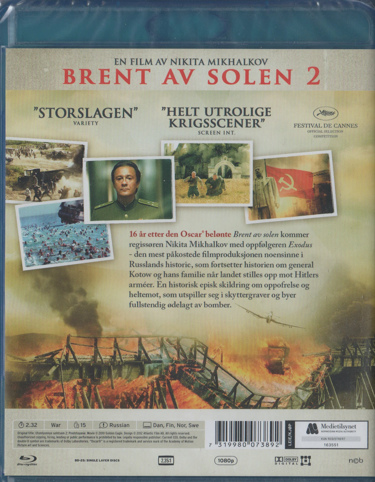 Exodus Burnt by the Sun 2 (2010) Blu-ray, Danish Edition