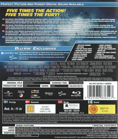 Fast & Furious 5 (2011) Blu-ray