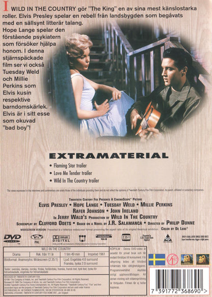 Wild in the Country (1961) DVD