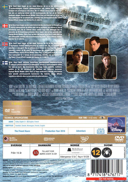 Finest Hours (2016) DVD