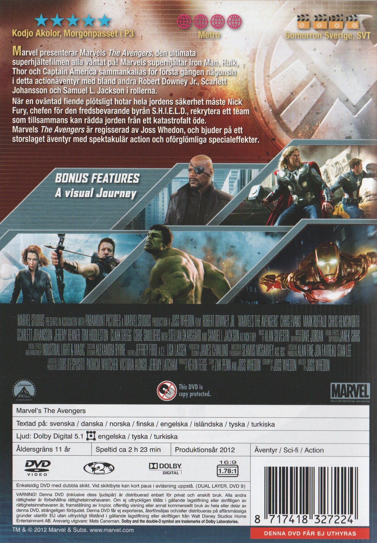 Avengers (2012) DVD