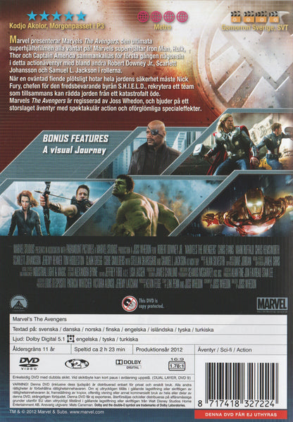 Avengers (2012) DVD