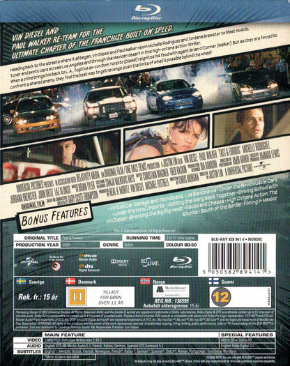 Fast & Furious (2009) Blu-ray, Limited Edition