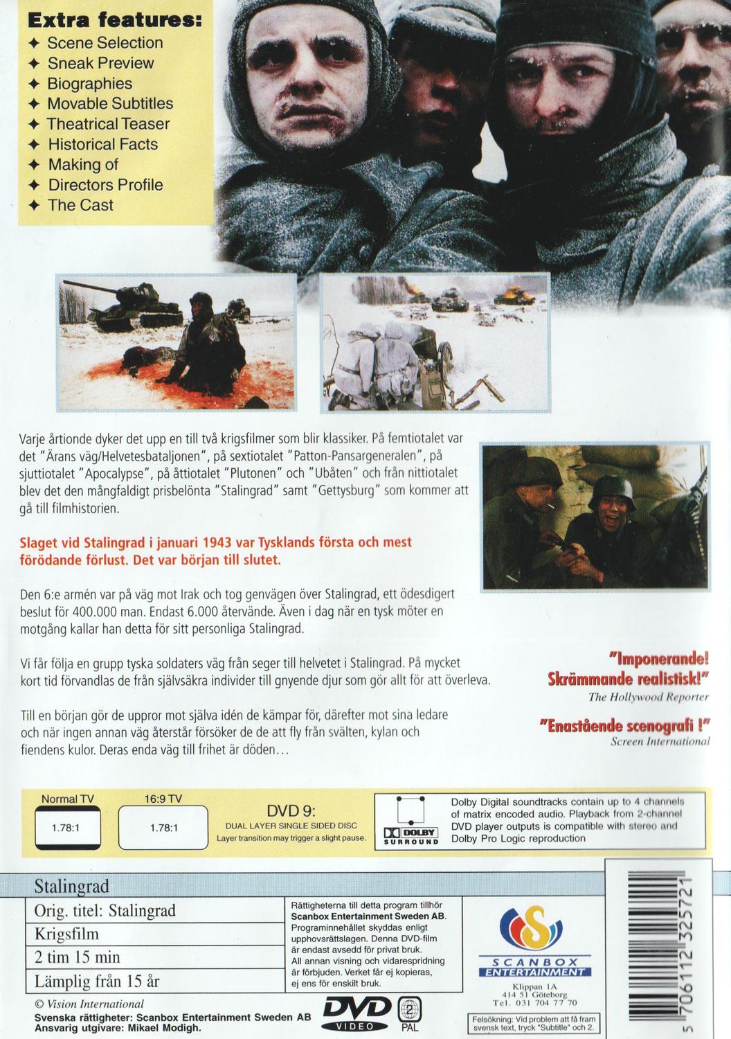Stalingrad (1993) DVD