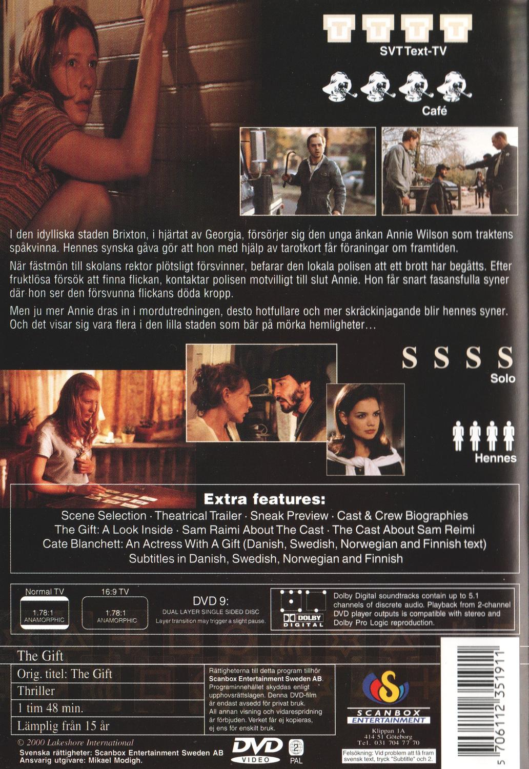The Gift (2000) DVD