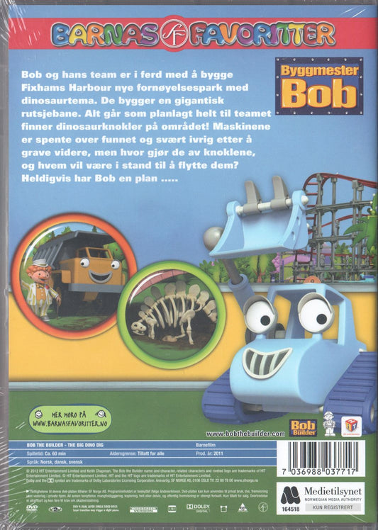 Bob the Builder The Big Dino Dig (2011) DVD, Norwegian Edition