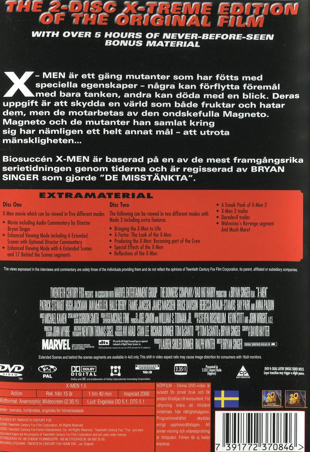 X-Men 1.5 (2000) DVD, X-tream Edition