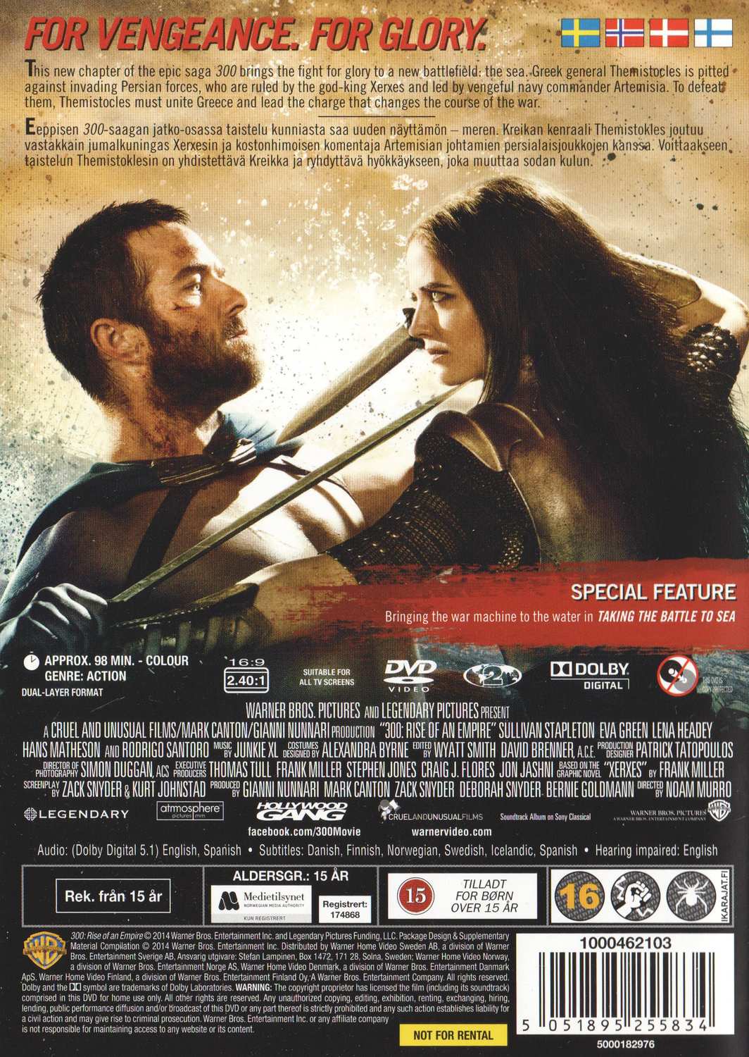 300 Rise of an Empire (2014) DVD