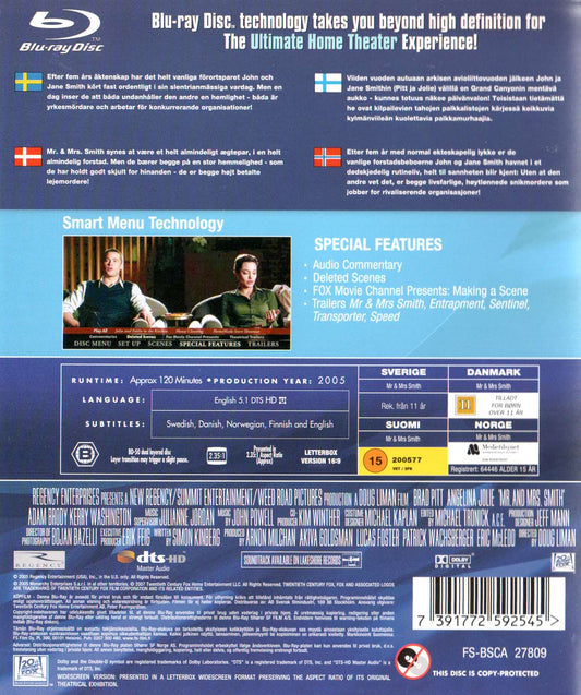 Mr & Mrs Smith (2005) DVD