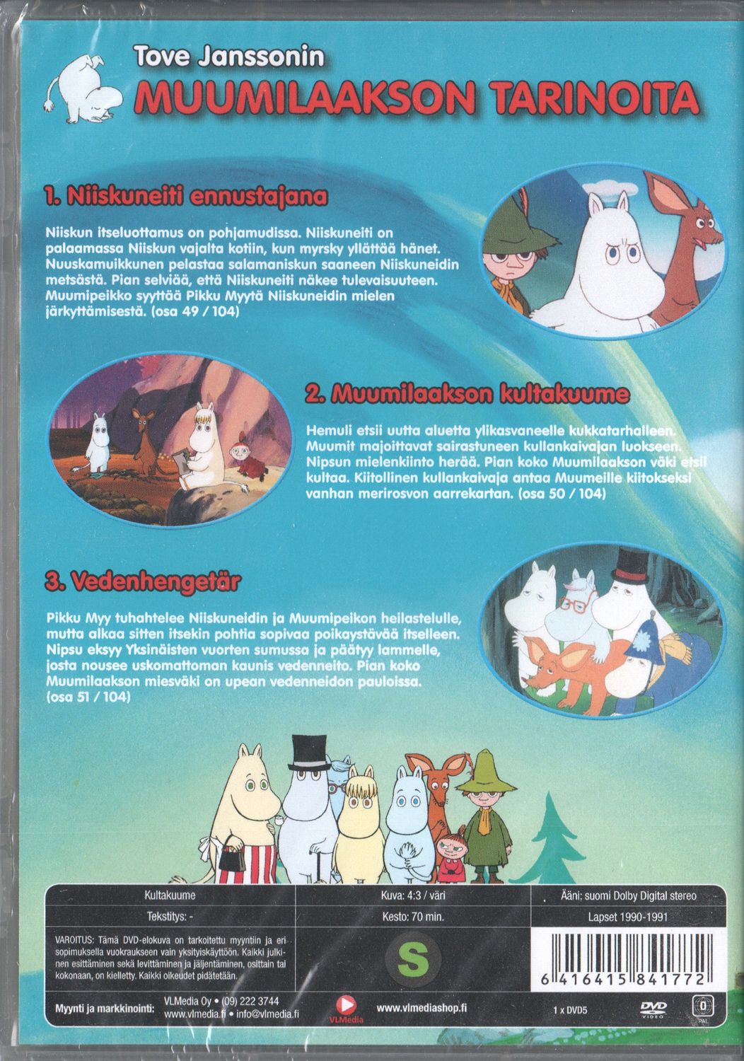 Muumi 17 Kultakuume (1990) DVD, Mumin