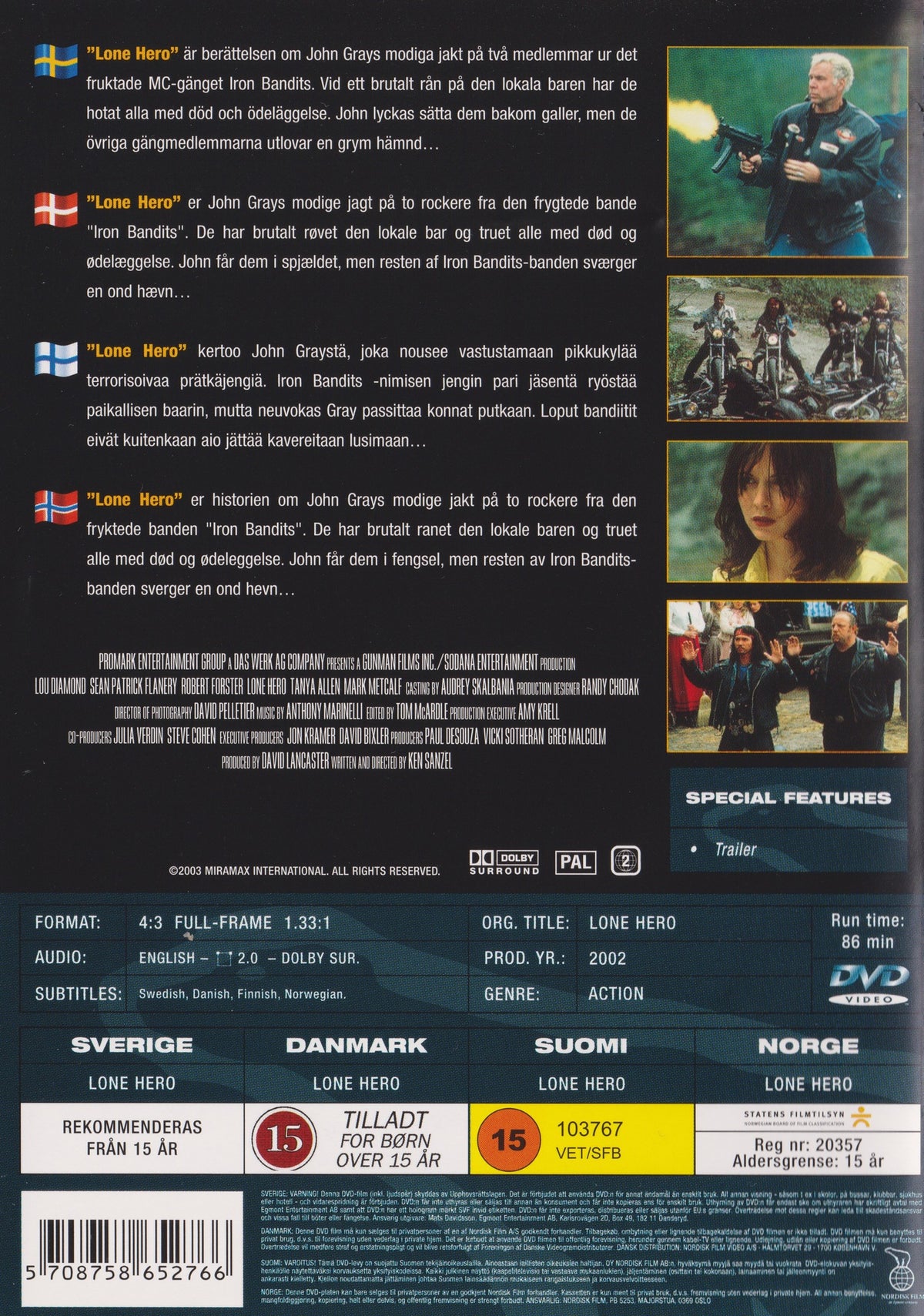 Lone Hero (2002) DVD