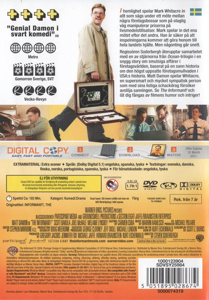 The Informant (2009) DVD