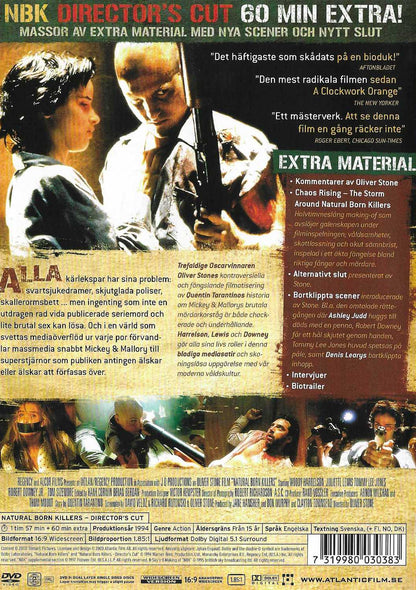 Natural Born Killers (1994) DVD, Director's Cut