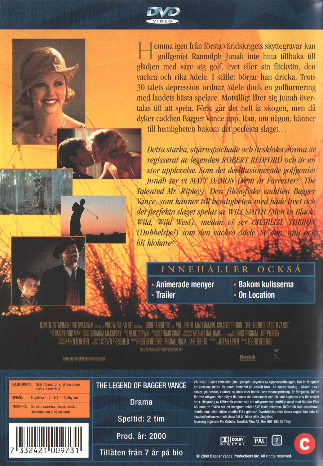 The Legend of Bagger Vance (2000) DVD