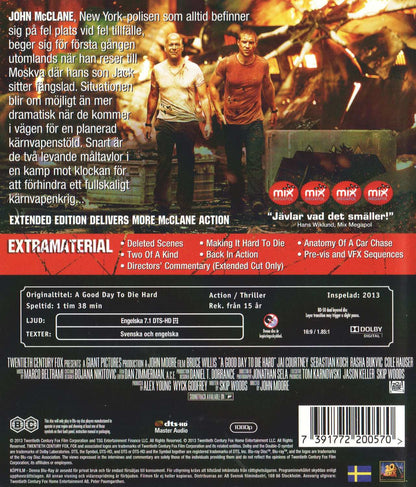A Good Day to Die Hard (2013) Blu-ray, Extended Cut
