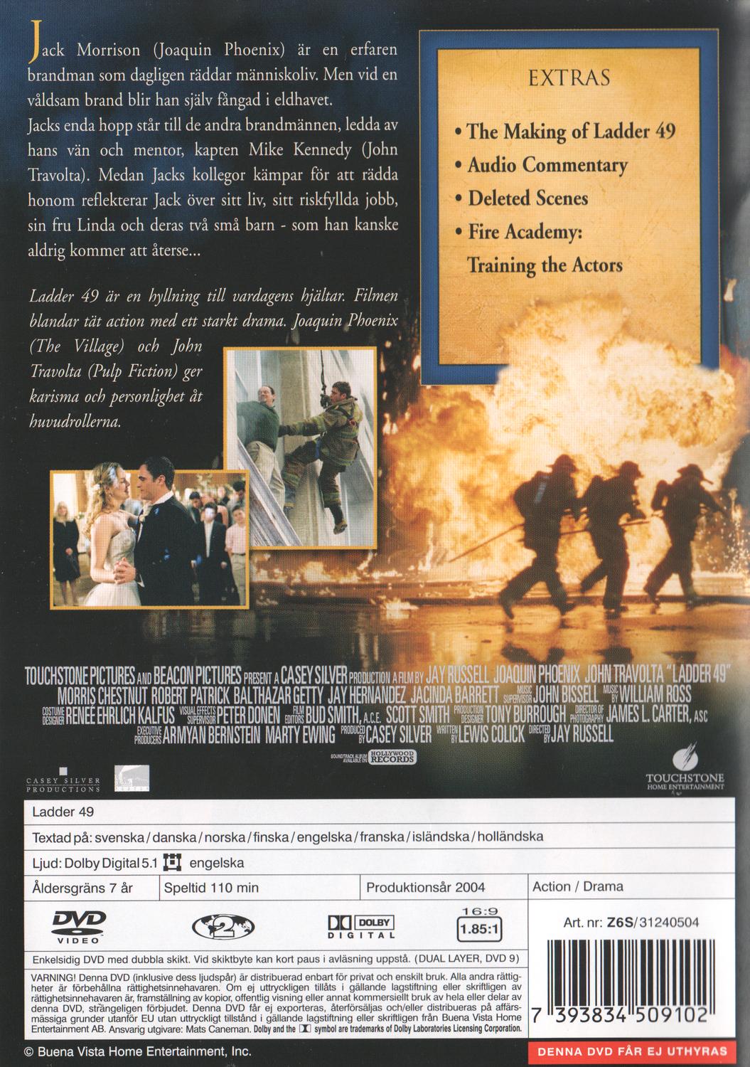 Ladder 49 (2004) DVD, Swedish Edition