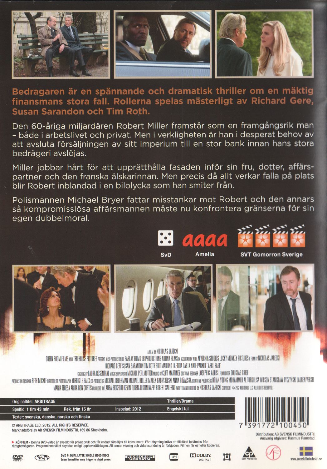 Arbitrage (2012) DVD