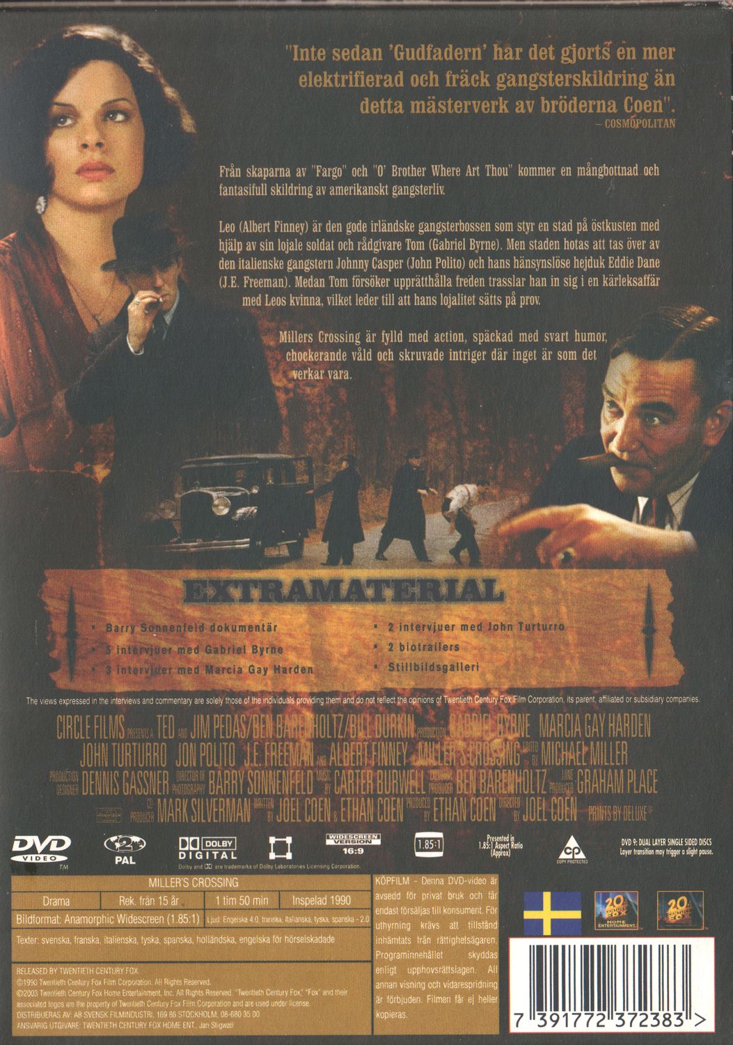 Miller's Crossing (1990) DVD, Special Edition