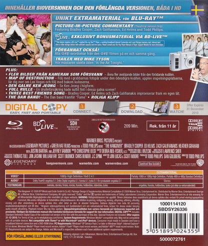 The Hangover (2009) Blu-ray, Extended Cut