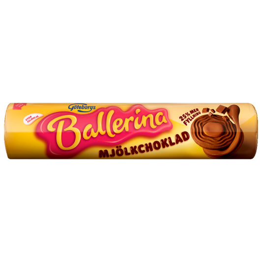 Ballerina Mjölkchoklad Milk Chocolate Cookies 205 gram