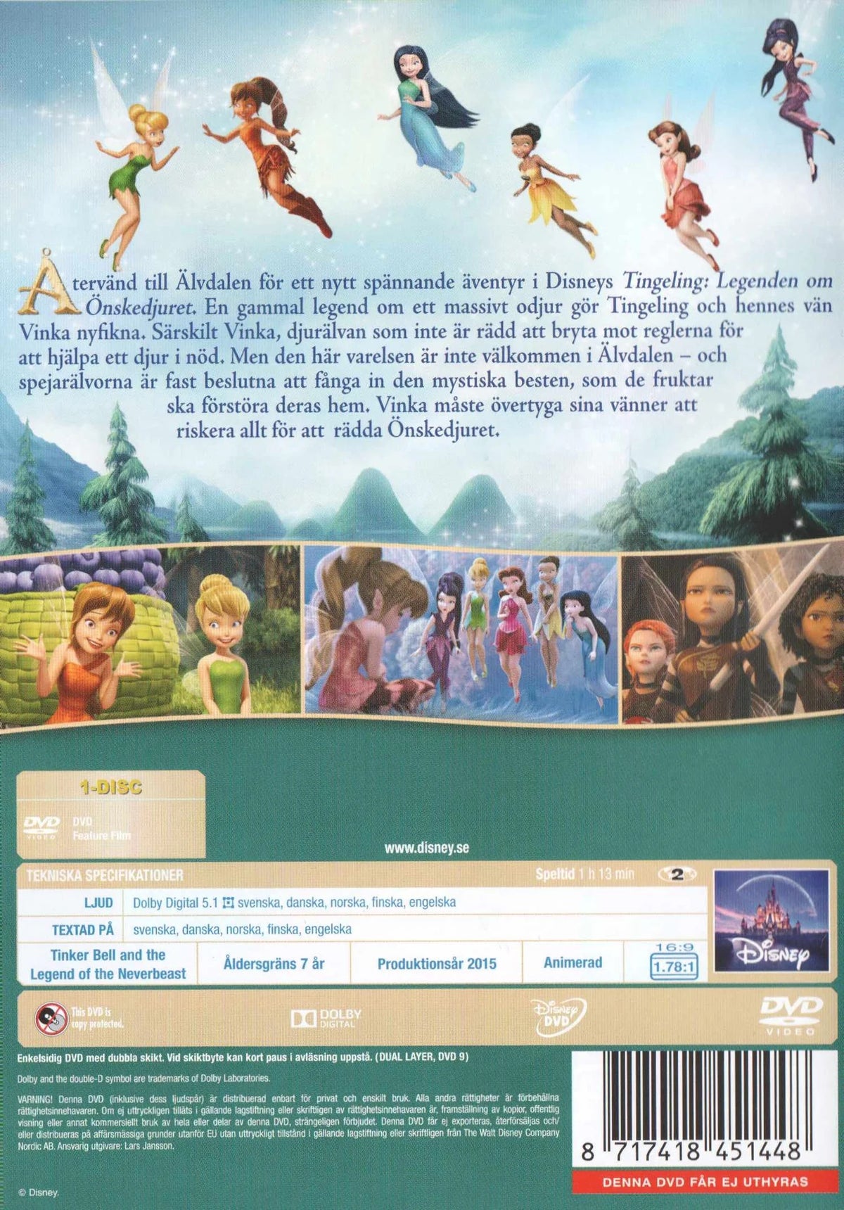 Tinker Bell and the legend of the Neverbeast (2015) DVD