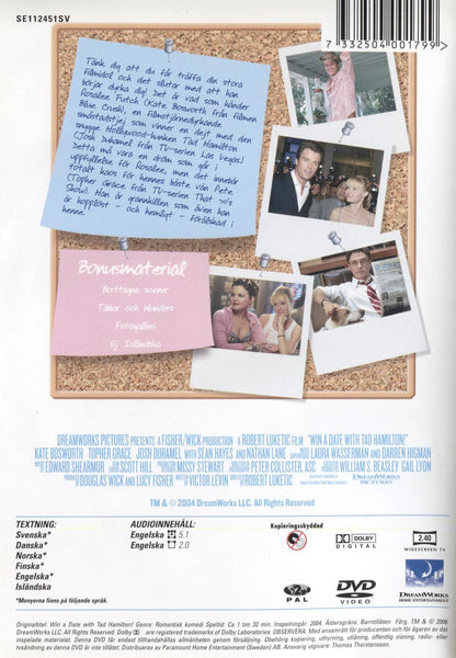 Win a Date with Tad Hamilton (2004) DVD