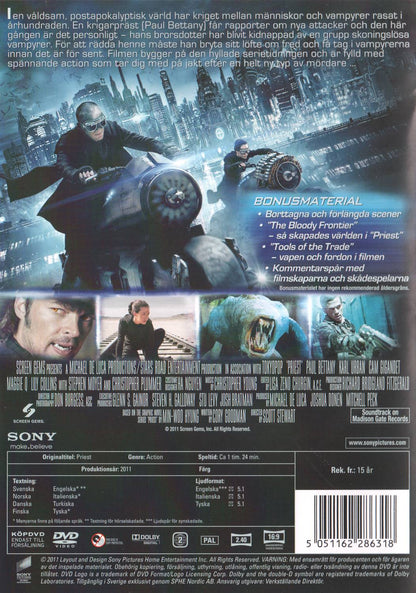 Priest (2011) DVD, Unrated