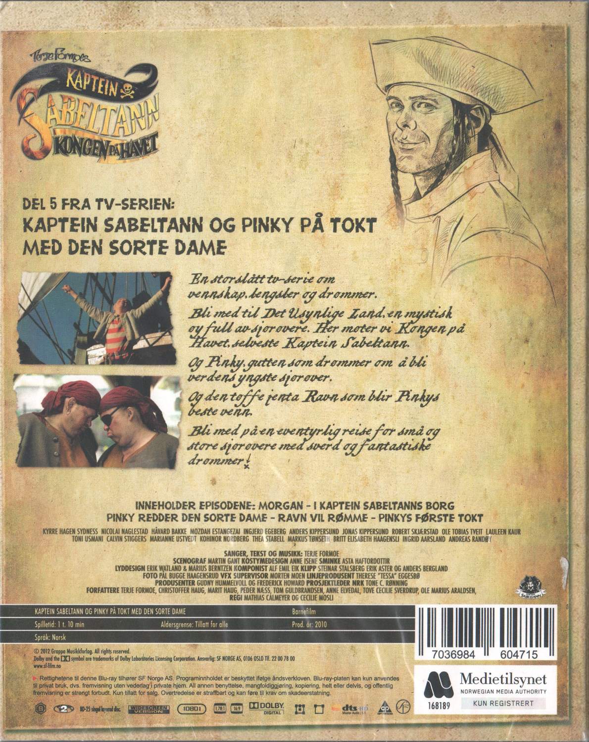 Kaptein Sabeltann Og Pinky På Tokt Med Den Store Dame (2010) Blu-ray