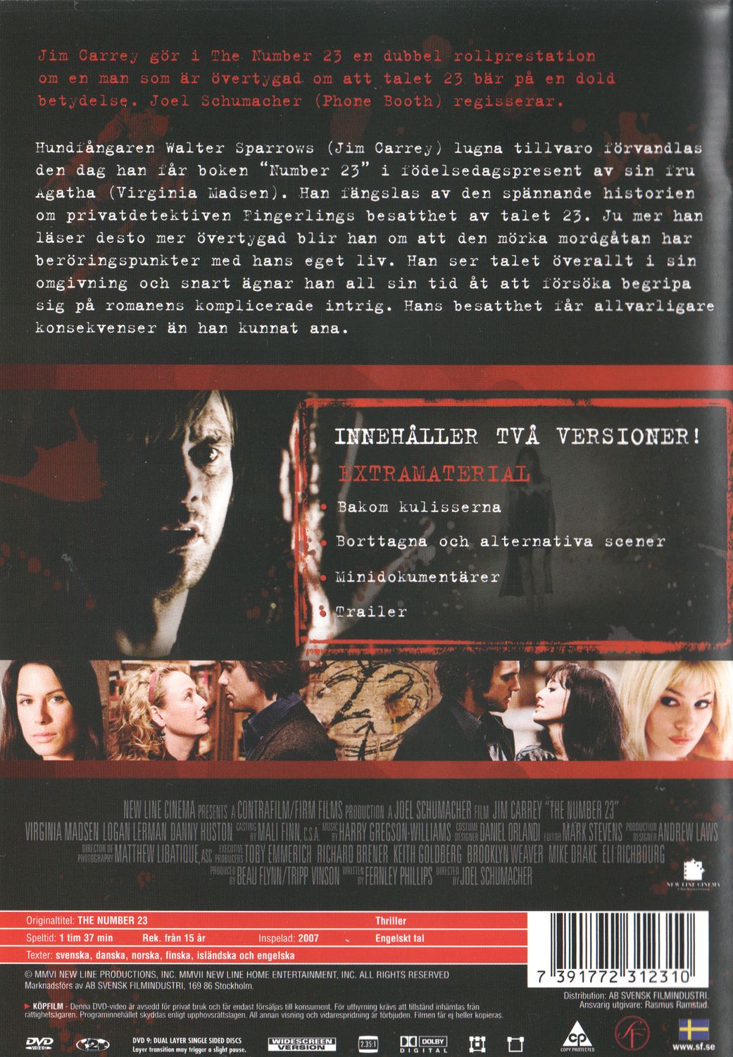 The Number 23 (2007) DVD