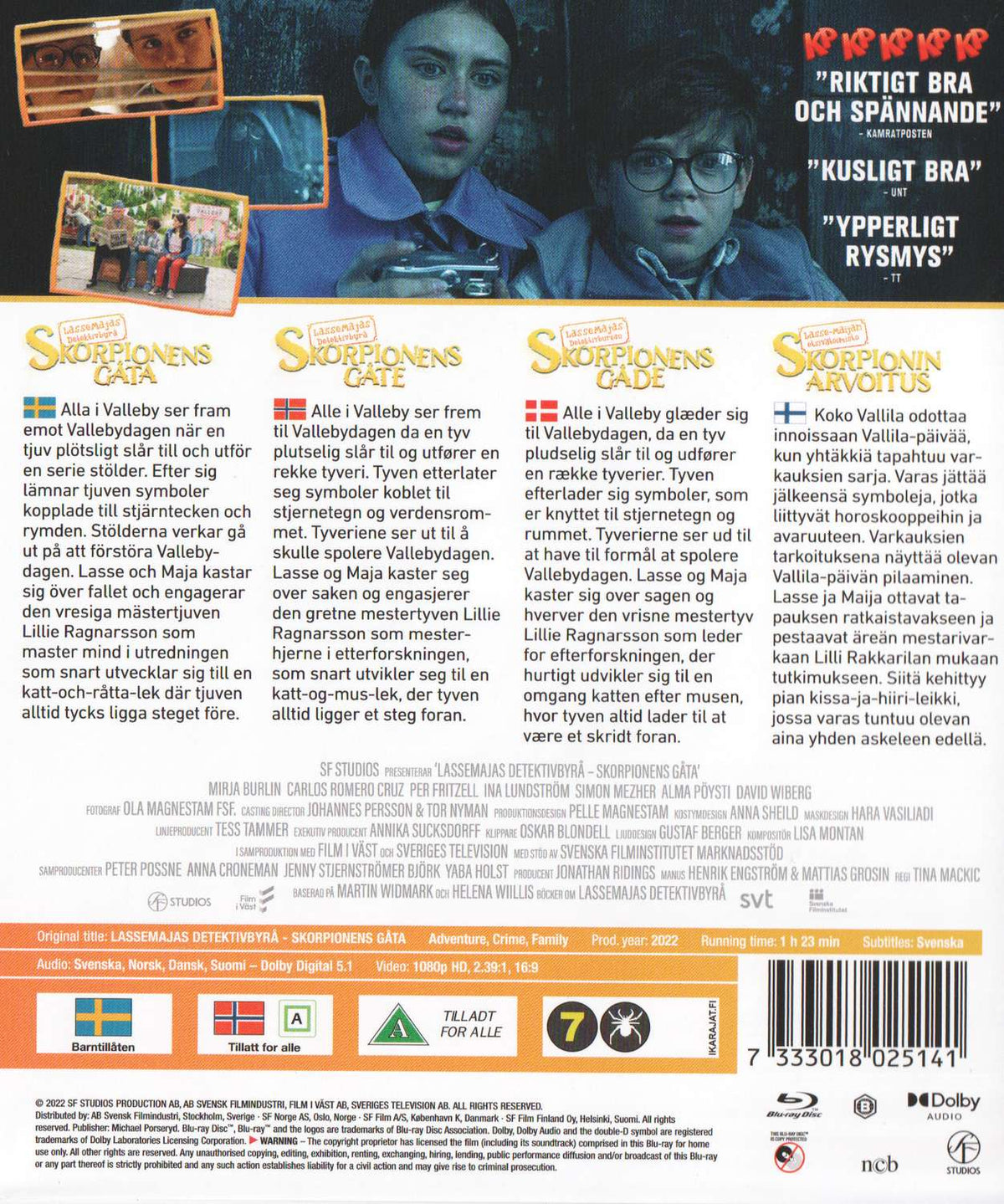 LasseMajas Detektivbyrå Skorpionens Gåta (2022) Blu-ray